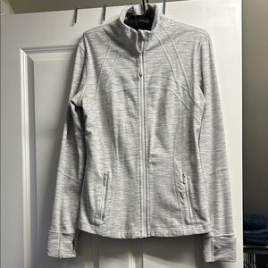 lululemon athletica Heather Gray Full-Zip Utility Jacket